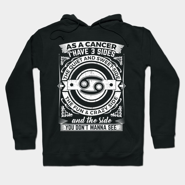 Cancer - 3 Sides Hoodie by obet619315